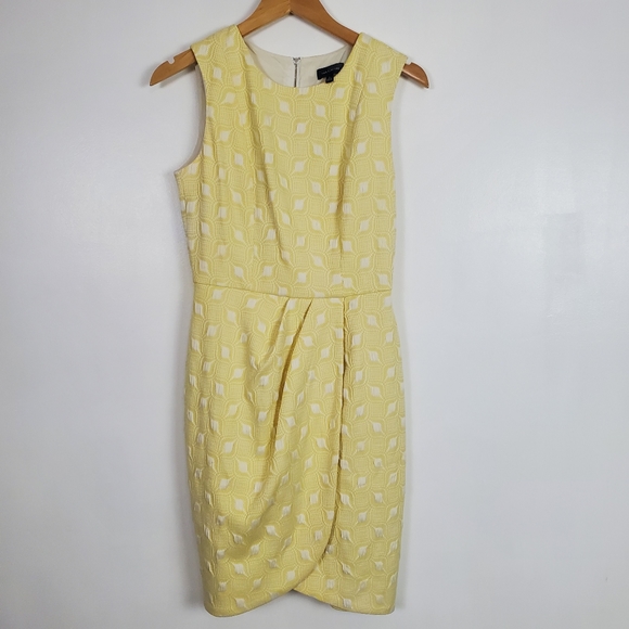 The Limited Dresses & Skirts - The Limited sleeveless faux wrap yellow dress, 2
